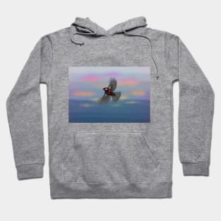 Flying bird in the sky Hoodie